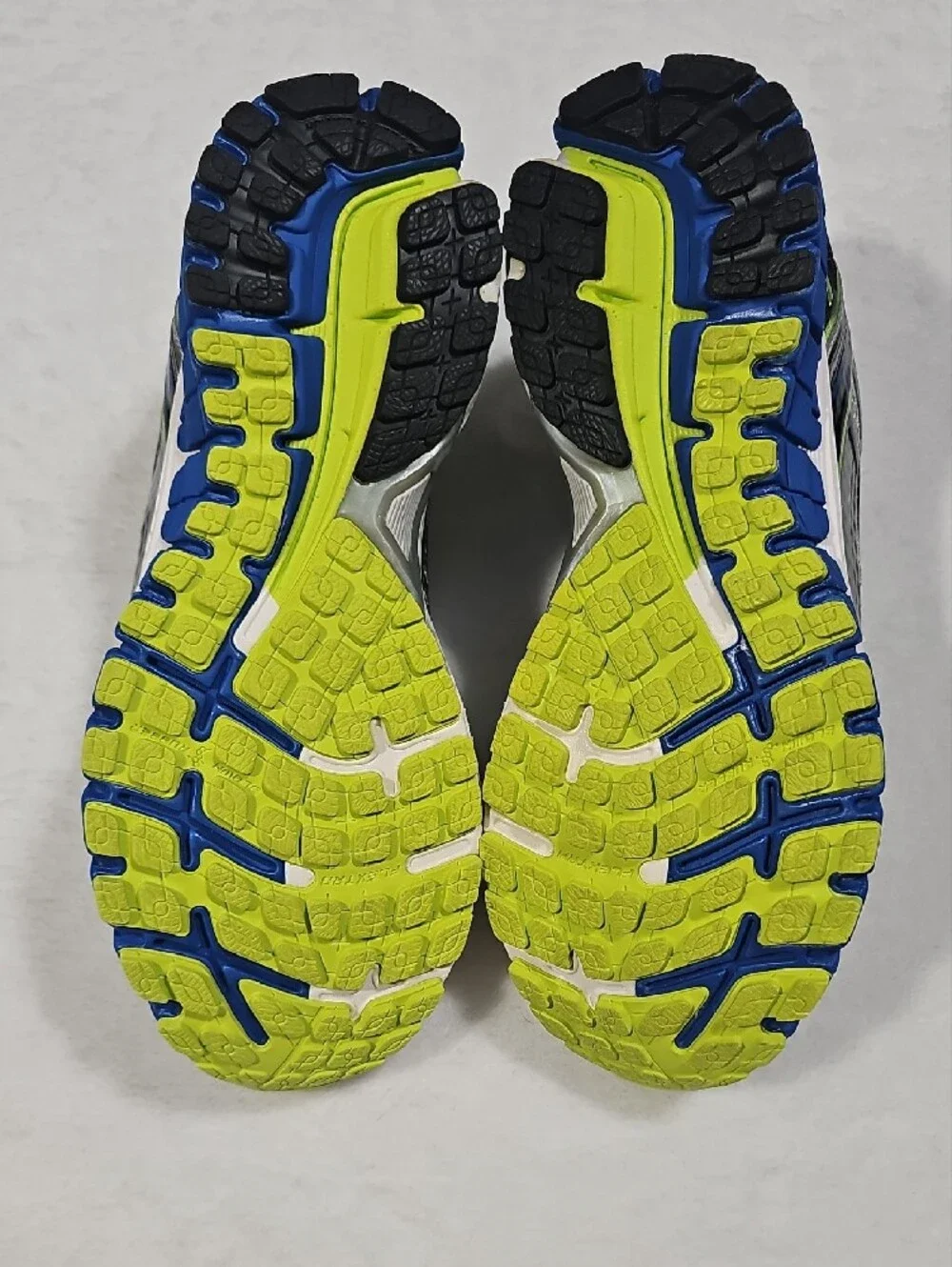Brooks Silver, Blue & Neon Green Men's Running Shoes